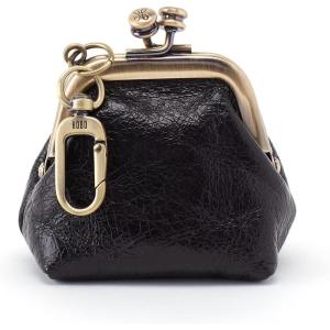 image:imageHOBO Run Smooth Stitch Pouch For Women  Frame Clasp Closure With Wanderlust Fabric Lining Gorgeous and Stylish Festive Pouch Black One Size One SizeBlack