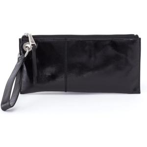 image:imageHOBO Vida Leather Wristlet Wallets for Women with Card Slots amp Zip Pocket  Clutch Purses with Wristlet Strap 100 Leather Handcrafted Design  Black