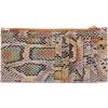 image:imageHOBO Carte Minimalist Wallet Card Holder with Zip Pocket  Pebbled Leather Slim Wallet with 11 Card Slots amp ID Window for Women Travel Ready Design  BlackOpal Snake Print