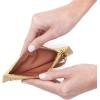 image:imageHOBO Carte Minimalist Wallet Card Holder with Zip Pocket  Pebbled Leather Slim Wallet with 11 Card Slots amp ID Window for Women Travel Ready Design  BlackFlax