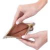 image:imageHOBO Carte Minimalist Wallet Card Holder with Zip Pocket  Pebbled Leather Slim Wallet with 11 Card Slots amp ID Window for Women Travel Ready Design  BlackTaupe