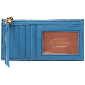 image:imageHOBO Carte Minimalist Wallet Card Holder with Zip Pocket  Pebbled Leather Slim Wallet with 11 Card Slots amp ID Window for Women Travel Ready Design  BlackDusty Blue