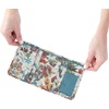 image:imageHOBO Jill Trifold Leather Wallet for Women Snap ClosureBotanic Print