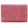 image:imageHOBO Jill Trifold Leather Wallet for Women Snap ClosureMauve Tooled Emboss