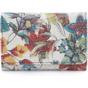 image:imageHOBO Jill Trifold Leather Wallet for Women Snap ClosureBotanic Print